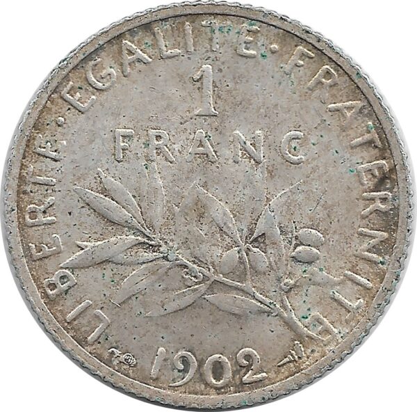 FRANCE 1 FRANC ROTY 1902 SUP-