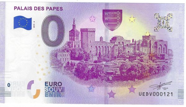 84 AVIGNON 2019-6 PALAIS DES PAPES BILLET SOUVENIR 0 EURO NEUF