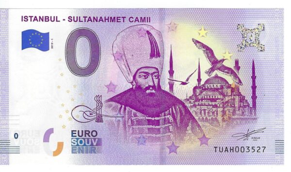 TURQUIE 2019-1 ISTANBUL SULTANAHMET CAMIII BILLET SOUVENIR 0 EURO TOURISTIQUE NEUF