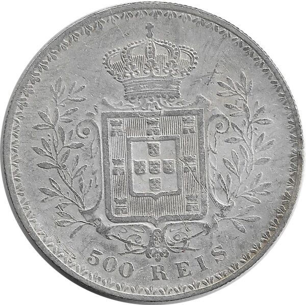 PORTUGAL 500 REIS 1896 TTB-