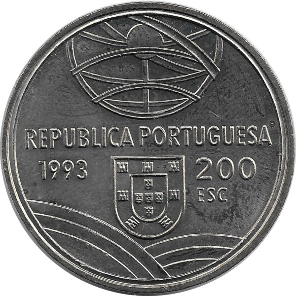 PORTUGAL 200 ESCUDOS 1993 ESPINGARDA SUP-