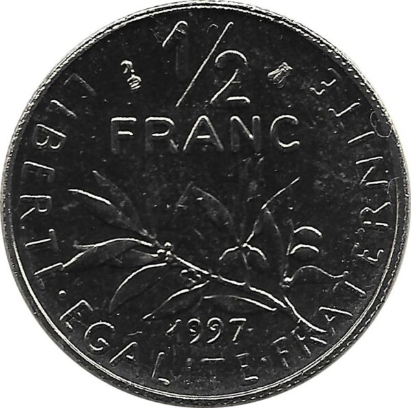 FRANCE 1/2 FRANC ROTY 1997 BU