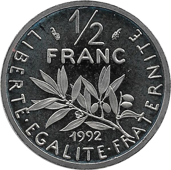 FRANCE 1/2 FRANC ROTY 1992 BE