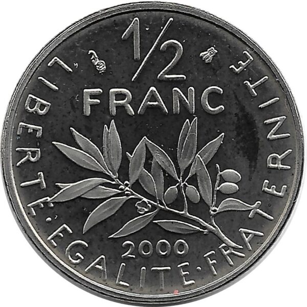 FRANCE 1/2 FRANC ROTY 2000 BE