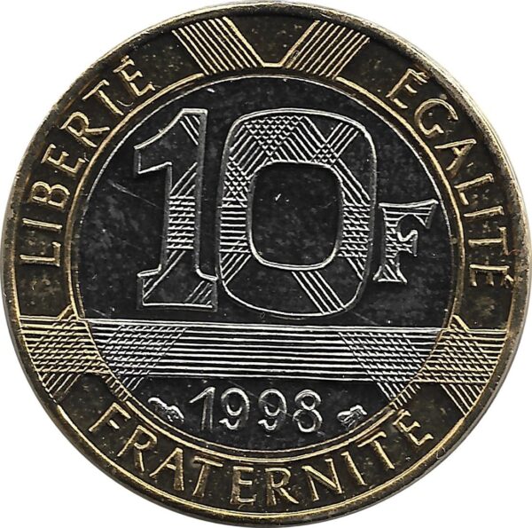 FRANCE 10 FRANCS GENIE 1998 BU