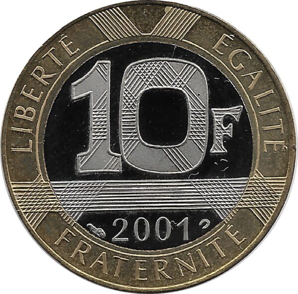 FRANCE 10 FRANCS GENIE 2001 BE