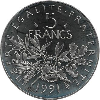 FRANCE 5 FRANCS ROTY 1991 BE