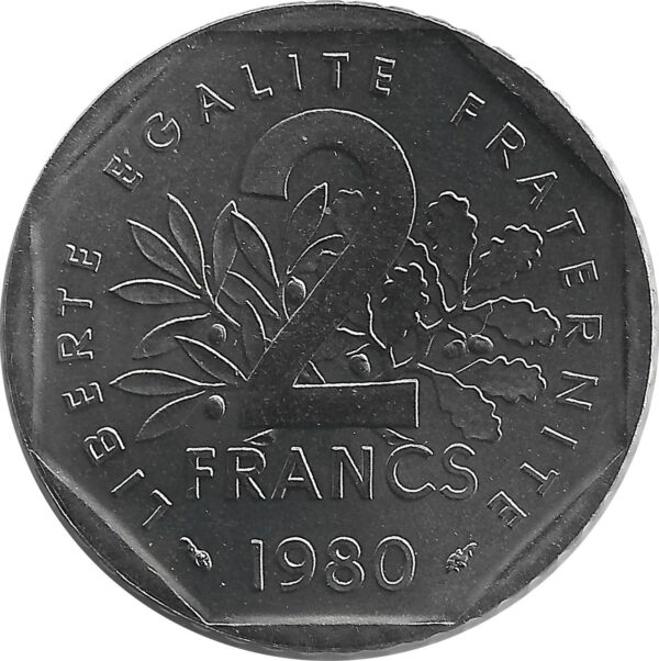 FRANCE 2 FRANCS ROTY 1980 FDC