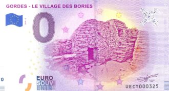 84 GORDES 2019-2 LE VILLAGE DES BORIES BILLET SOUVENIR 0 EURO NEUF