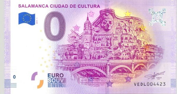 ESPAGNE 2019-1 SALAMANCA CIUDAD DE CULTURA BILLET SOUVENIR 0 EURO TOURISTIQUE NEUF