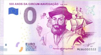 PORTUGAL 2019 -1 500 ANOS DA CIRCUM-NAVEGACAO 0 EURO BILLET SOUVENIR TOURISTIQUE NEUF