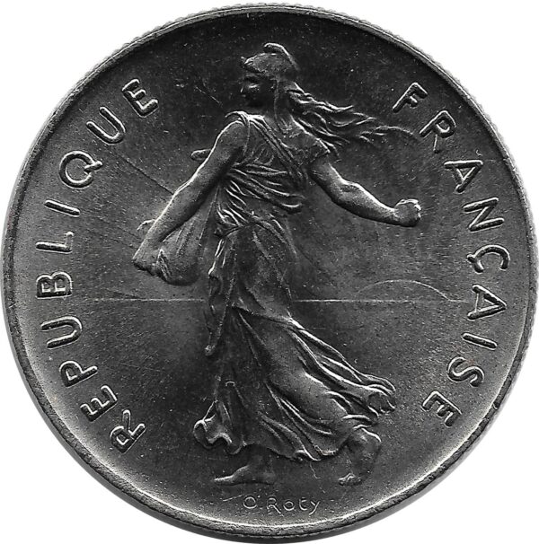 FRANCE 5 FRANCS ROTY 1976 SUP/NC