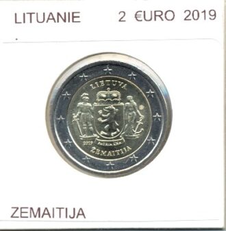LITUANIE 2019 2 EURO COMMEMORATIVE ZEMAITIJA SUP