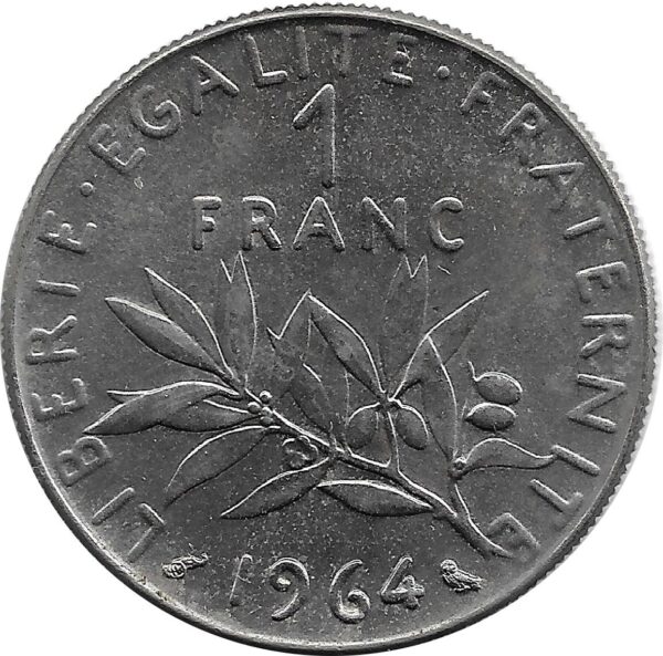 FRANCE 1 FRANC ROTY 1964 SUP/NC