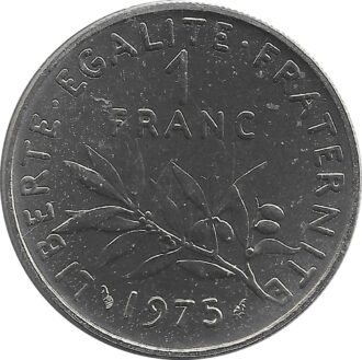 FRANCE 1 FRANC ROTY 1975 FDC