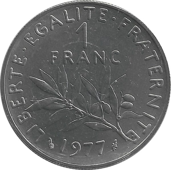 FRANCE 1 FRANC ROTY 1977 FDC