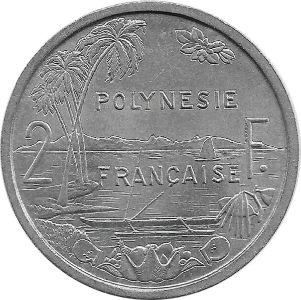 POLYNESIE FRANCAISE 2 FRANCS 1965 SUP