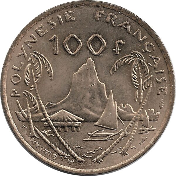 POLYNESIE FRANCAISE 100 FRANCS 1976 SUP-