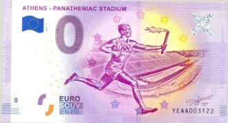 GRECE 2019-1 ATHENS-PANATHENIAC STADIUM BILLET SOUVENIR 0 EURO TOURISTIQUE NEUF