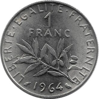 FRANCE 1 FRANC ROTY 1964 SUP+