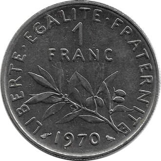 FRANCE 1 FRANC ROTY 1970 SUP