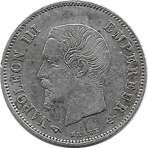 FRANCE 20 CENTIMES NAPOLEON III 1860 A TTB