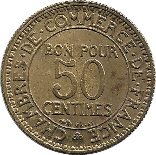 FRANCE 50 CENTIMES DOMARD 1928 SUP