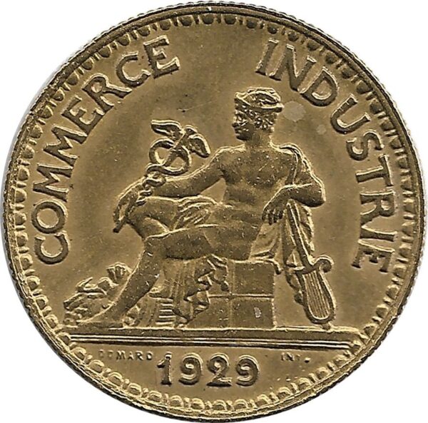FRANCE 50 CENTIMES DOMARD 1929 TTB+