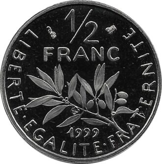 FRANCE 1/2 FRANC ROTY 1999 BE