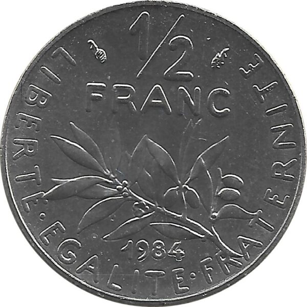 FRANCE 1/2 FRANC ROTY 1984 FDC