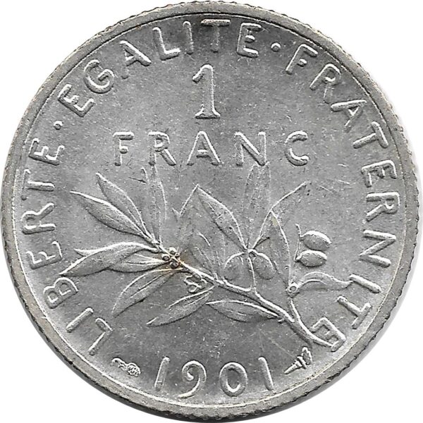 FRANCE 1 FRANC SEMEUSE 1901 SUP-