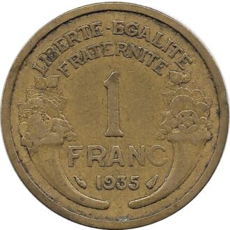FRANCE 1 FRANC MORLON 1935 TB