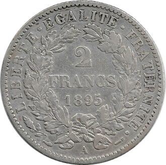 FRANCE 2 FRANCS CERES 1895 A (Paris) TTB