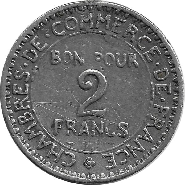 FRANCE 2 FRANCS DOMARD 1922 FAUSSE TB