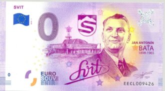SLOVAQUIE 2019-1 SVIT BILLET SOUVENIR 0 EURO TOURISTIQUE NEUF