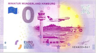 ALLEMAGNE 2020-12 MINIATUR WUNDERLAND HAMBURG BILLET SOUVENIR 0 EURO TOURISTIQUE NEUF