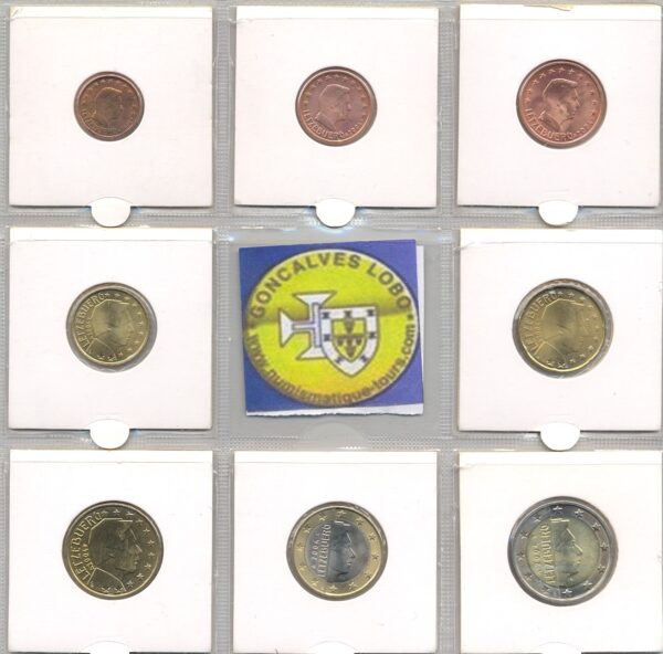 LUXEMBOURG 2004 SERIE 8 MONNAIES SUP-