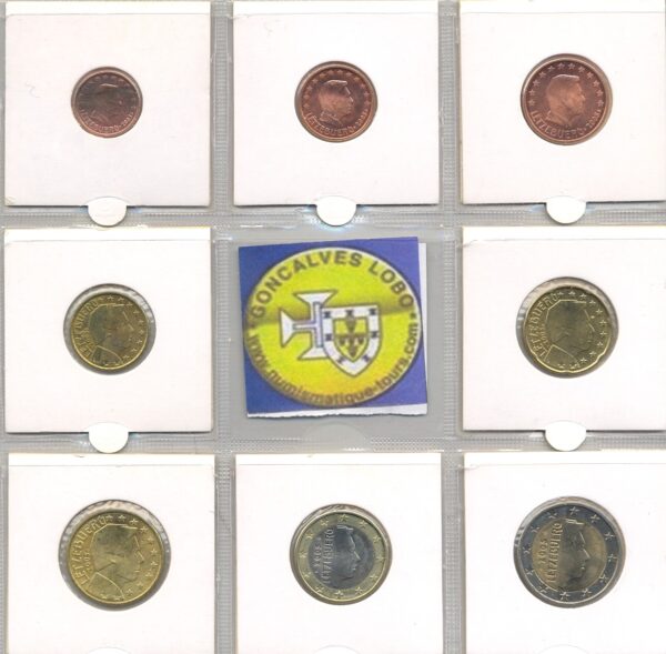 LUXEMBOURG 2005 SERIE 8 MONNAIES SUP-