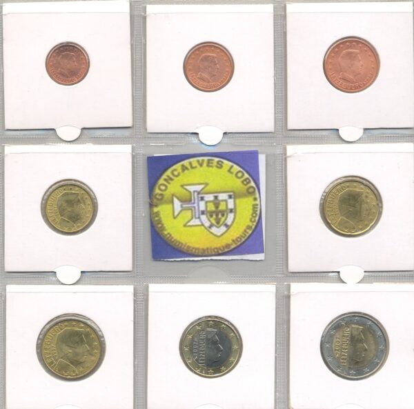 LUXEMBOURG 2007 SERIE 8 MONNAIES SUP-