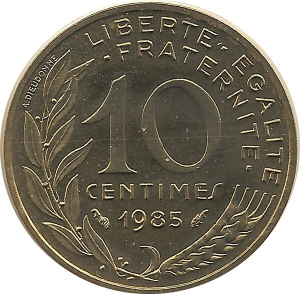 FRANCE 10 CENTIMES LAGRIFFOUL 1985 FDC