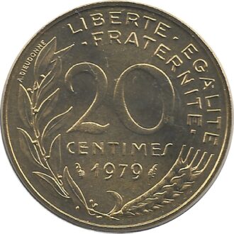 FRANCE 20 CENTIMES LAGRIFFOUL 1979 FDC
