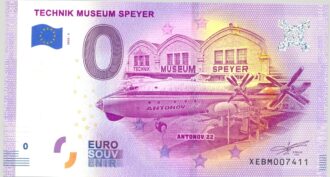 ALLEMAGNE 2020-3 TECHNIK MUSEUM SPEYER BILLET SOUVENIR 0 EURO TOURISTIQUE NEUF