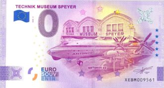 ALLEMAGNE 2020-3 TECHNIK MUSEUM SPEYER VERSION ANNIVERSAIRE BILLET SOUVENIR 0 EURO TOURISTIQUE NEUF