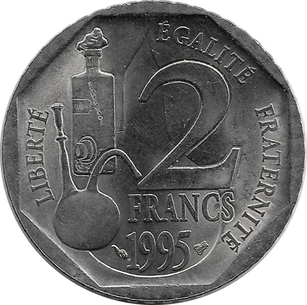 FRANCE 2 FRANCS Louis Pasteur 1995 TTB