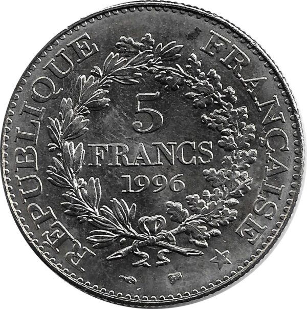 FRANCE 5 FRANCS DUPRE 1996 TTB+