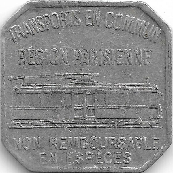 75 PARIS - PARIS 25 CENTIMES TRANSPORT EN COMMUN 1921 TTB