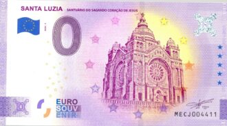 PORTUGAL 2020-1 SANTA LUZIA VERSION ANNIVERSAIRE BILLET SOUVENIR 0 EURO TOURISTIQUE NEUF