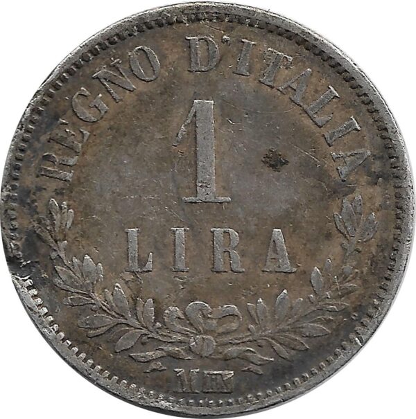 ITALIE 1 LIRE 1863 MBN TB