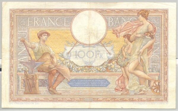 FRANCE 100 FRANCS MERSON SANS LOM SERIE L.43104 15-2-1934 TTB