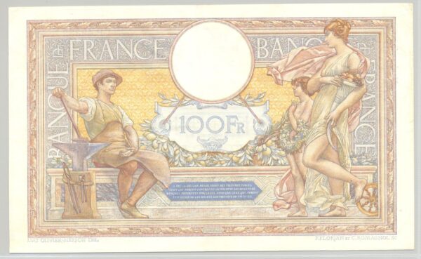 FRANCE 100 FRANCS MERSON SANS LOM SERIE P.49332 1-8-1935 TTB+